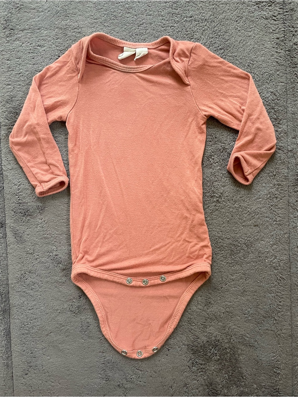 Kyte Baby Long-Sleeve Pink One-Piece Bodysuit 3-6 months